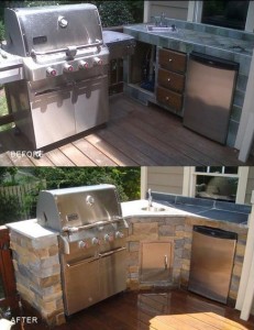 Before & After: Backyard Grill Area image